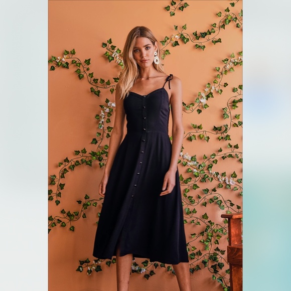 JNSQ Dresses & Skirts - NWT Black Midi Sundress